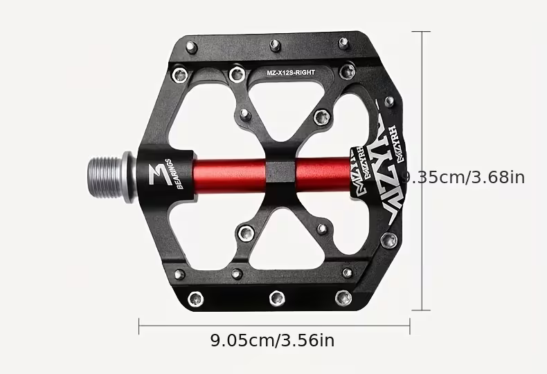 Ultraleichte CNC Aluminium Fahrradpedale – Rutschfeste MTB Flatpedale mit 3 Industrielagern, 9/16 Zoll Pedale für BMX, Rennrad, Mountainbike & E-Bike