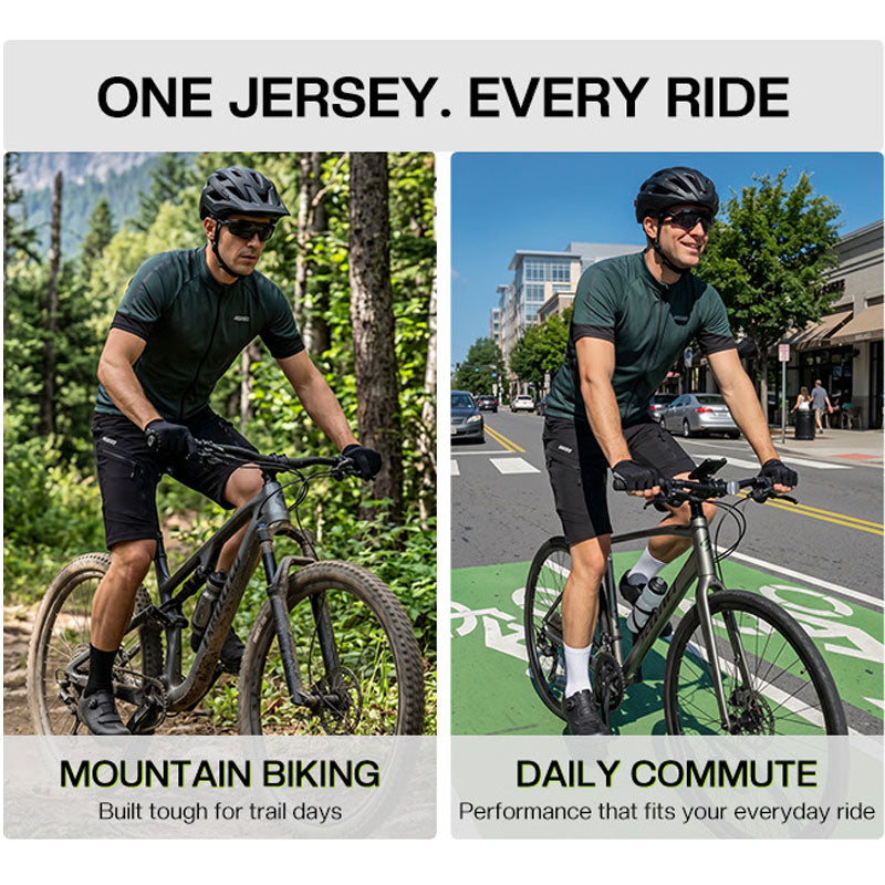 Herren Kurzarm Fahrradtrikot – Atmungsaktives Radtrikot für Rennrad & Mountainbike