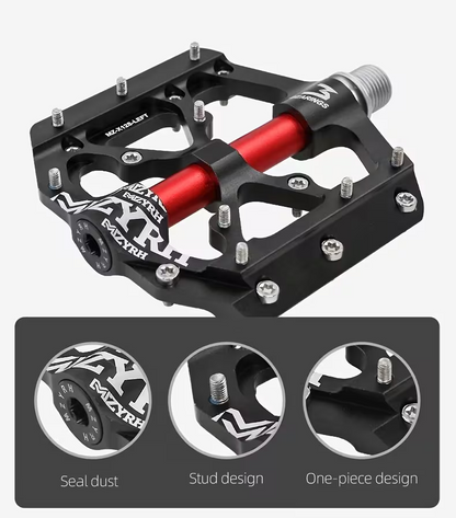 Ultraleichte CNC Aluminium Fahrradpedale – Rutschfeste MTB Flatpedale mit 3 Industrielagern, 9/16 Zoll Pedale für BMX, Rennrad, Mountainbike & E-Bike