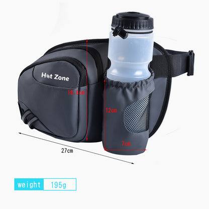 Outdoor Hüfttasche mit Flaschenhalter – Wasserdicht, Leicht & Großes Fassungsvermögen