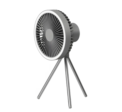 3-in-1 Campingventilator mit LED-Licht & 10000mAh  Powerbank