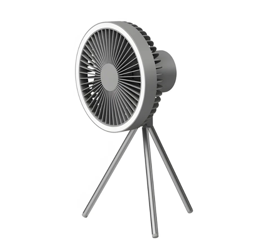 3-in-1 Campingventilator mit LED-Licht & 10000mAh  Powerbank