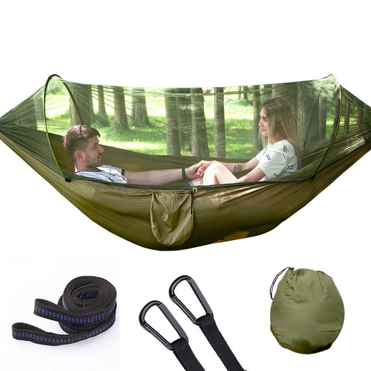 Automatische Camping-Hängematte mit Moskitonetz  aus Nylon für 1–2 Personen