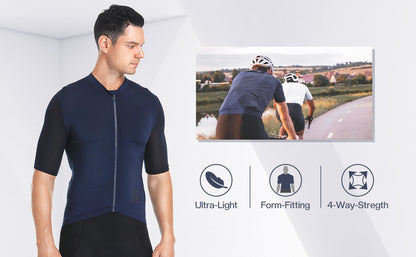 Herren Kurzarm-Radtrikot – Ultraleichtes & Atmungsaktives Rennradbekleidung