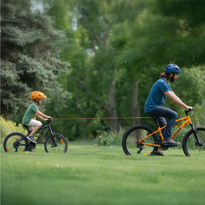 Einziehbares Fahrrad-Abschleppseil – Sicheres Tandem-Zugsystem mit Haken