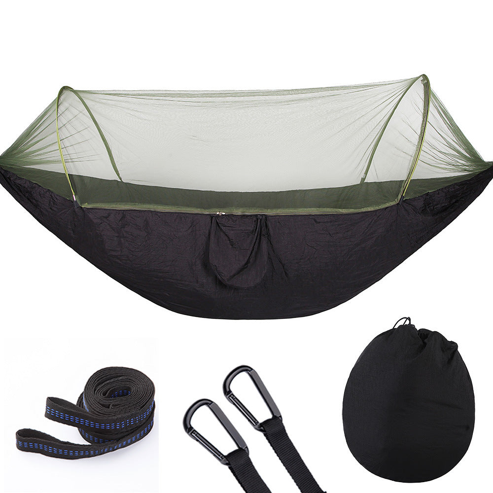Automatische Camping-Hängematte mit Moskitonetz  aus Nylon für 1–2 Personen