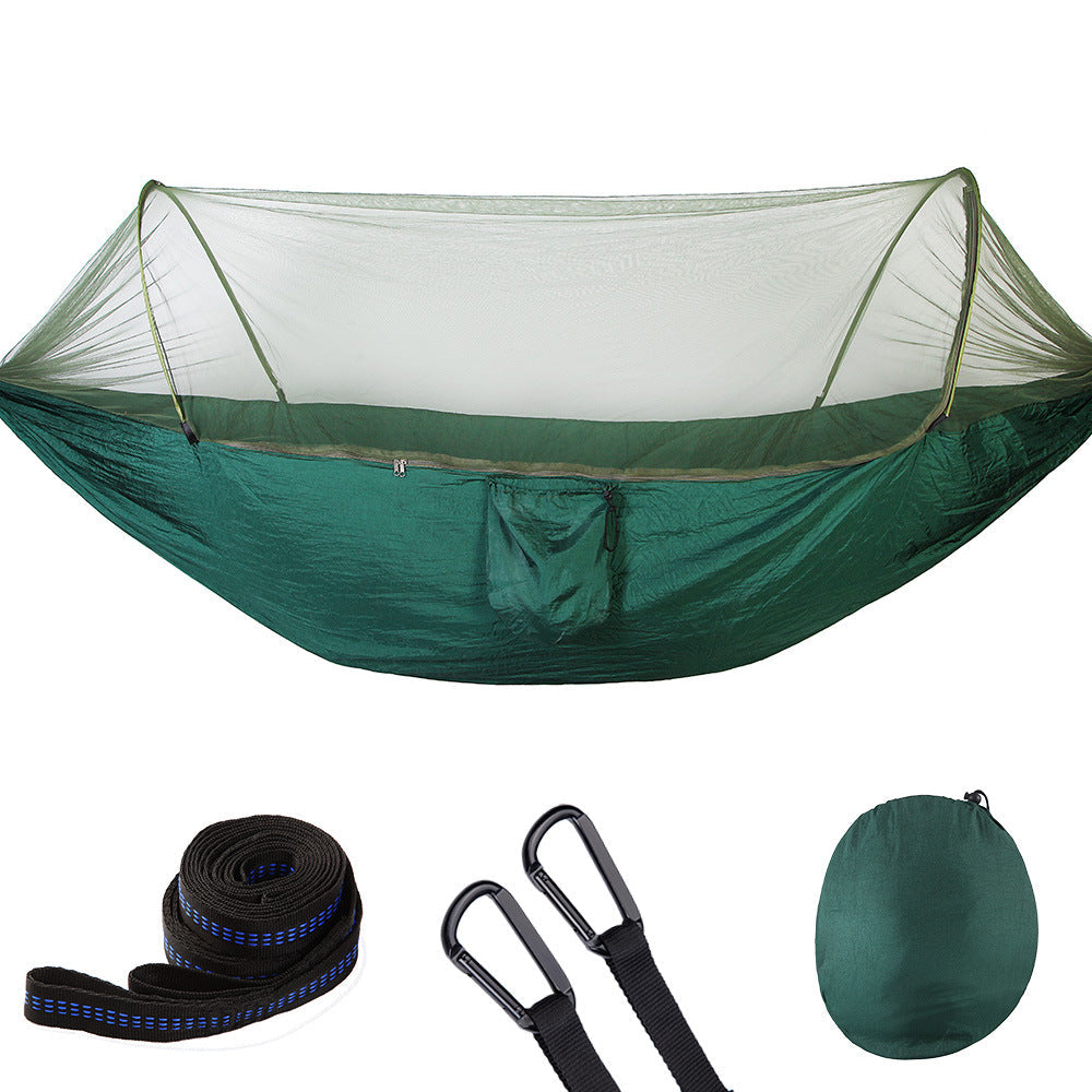 Automatische Camping-Hängematte mit Moskitonetz  aus Nylon für 1–2 Personen