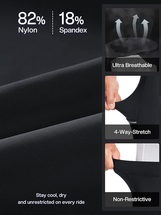 Herren Radhose gepolstert – Cycling-Shorts mit Handytasche am Rücken