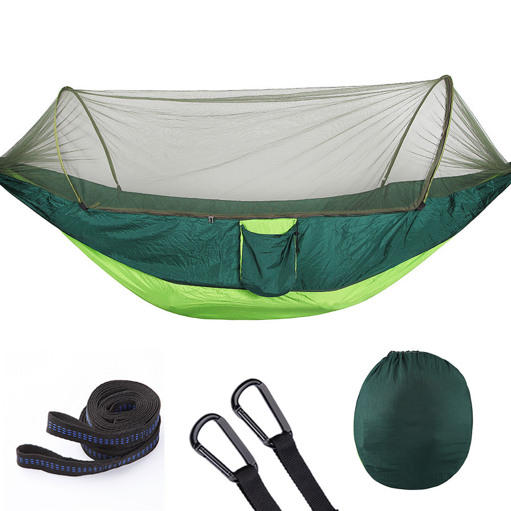 Automatische Camping-Hängematte mit Moskitonetz  aus Nylon für 1–2 Personen