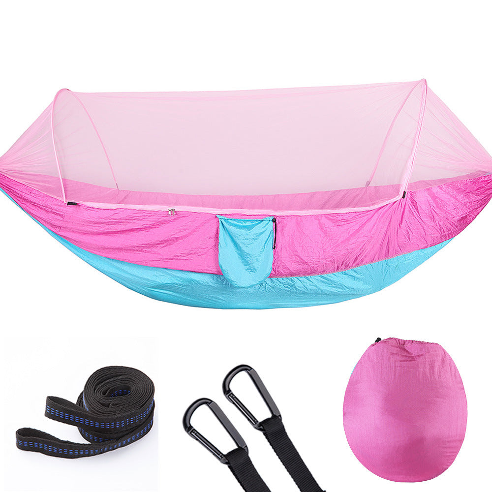 Automatische Camping-Hängematte mit Moskitonetz  aus Nylon für 1–2 Personen