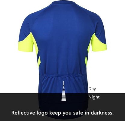 Herren Kurzarm Fahrradtrikot – Atmungsaktives Radtrikot für Rennrad & Mountainbike