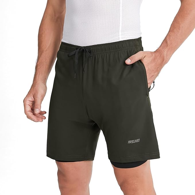 Gepolsterte Herren-Radhose im Loose-Fit-Schnitt (geeignet für Mountainbiking)
