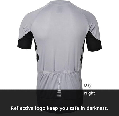 Herren Kurzarm Fahrradtrikot – Atmungsaktives Radtrikot für Rennrad & Mountainbike