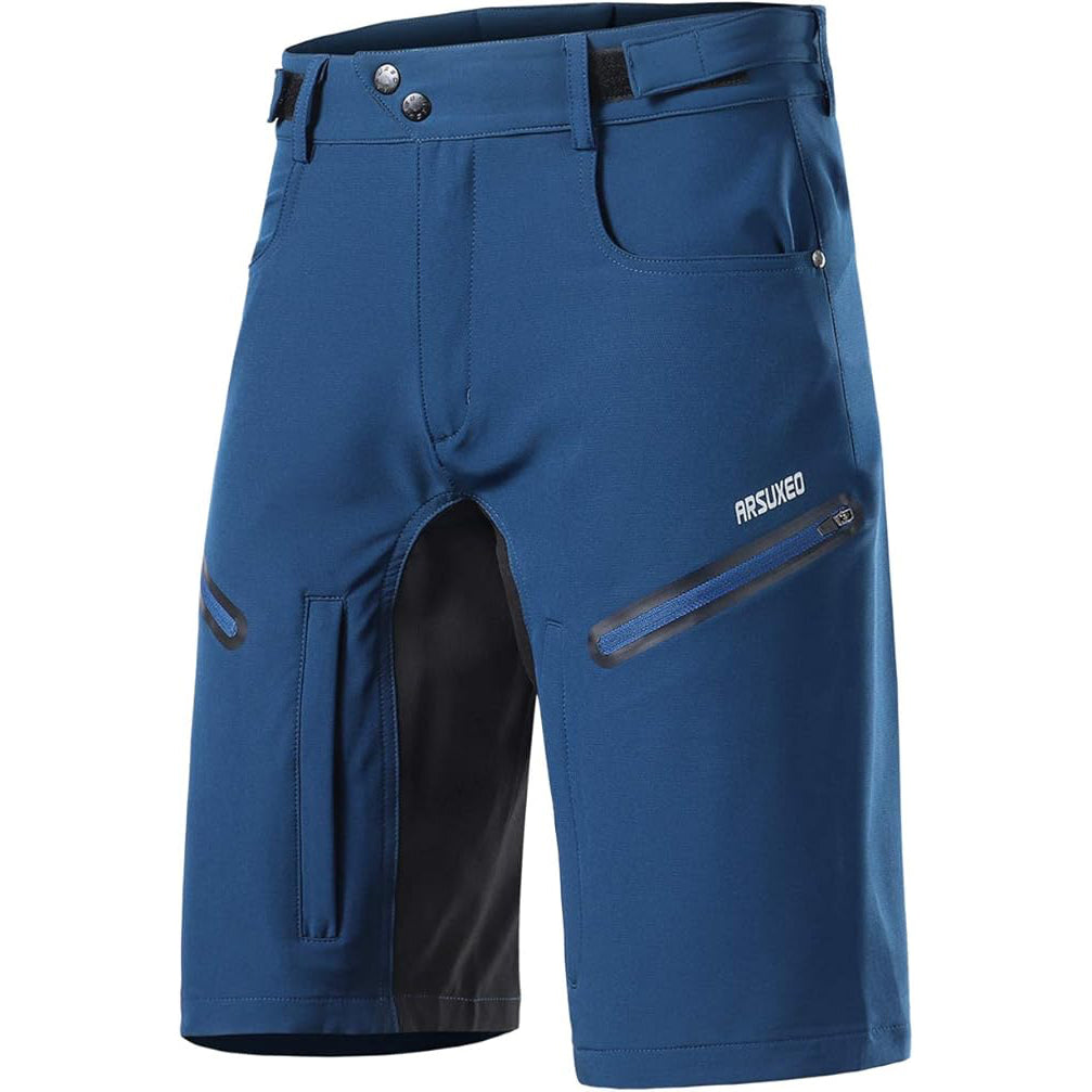 Herren Mountainbike-Shorts – Wasserabweisende Radhose mit gepolsterter Innenhose