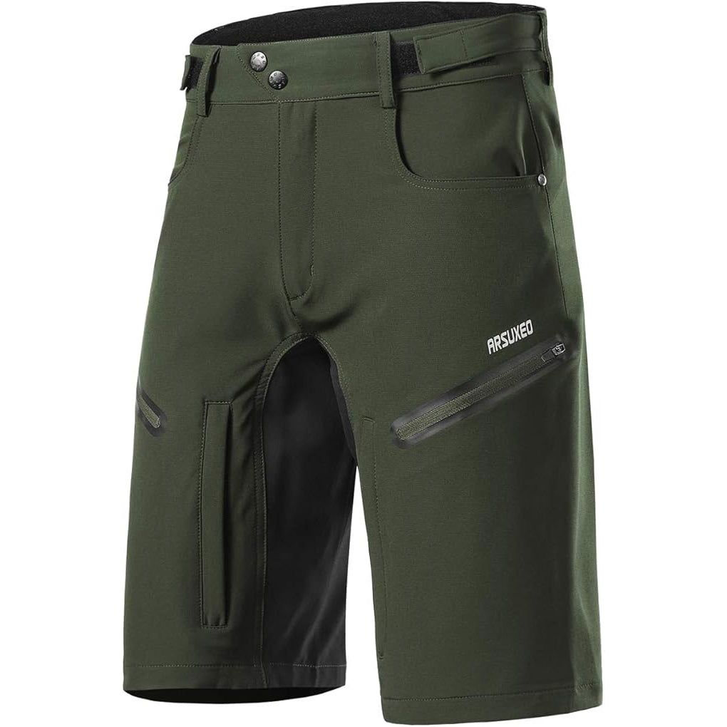 Herren Mountainbike-Shorts – Wasserabweisende Radhose mit gepolsterter Innenhose