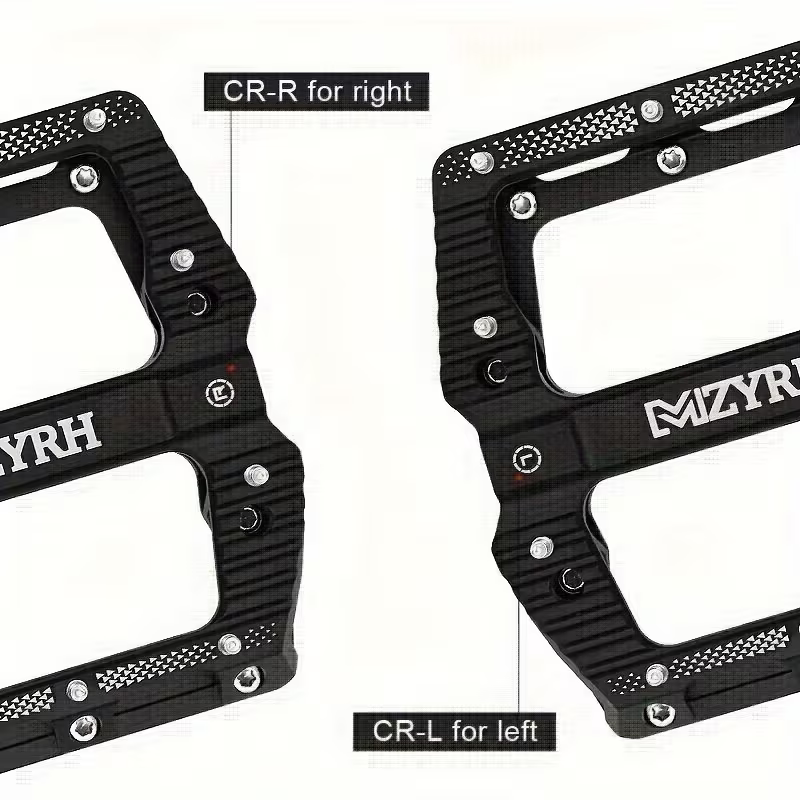 CNC Aluminium Fahrradpedale – Ultraleichte MTB Flatpedale mit Industrielagern, Rutschfest, 9/16 Zoll für Mountainbike, Rennrad, BMX & E-Bike