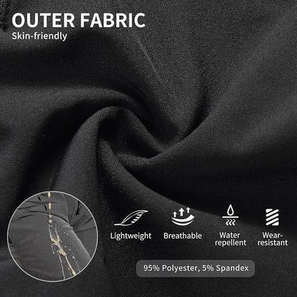 Herren Fahrradhose 2 in 1 Atmungsaktiv 4D Gepolsterte Unterwäsche Loose-fit Laufen Kurze Hose