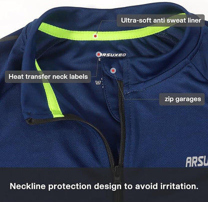 Herren Kurzarm Fahrradtrikot – Atmungsaktives Radtrikot für Rennrad & Mountainbike