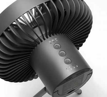 3-in-1 Campingventilator mit LED-Licht & 10000mAh  Powerbank