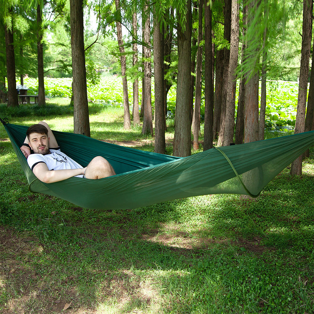 Automatische Camping-Hängematte mit Moskitonetz  aus Nylon für 1–2 Personen
