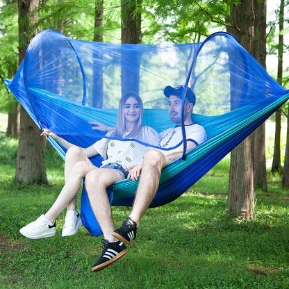 Automatische Camping-Hängematte mit Moskitonetz  aus Nylon für 1–2 Personen