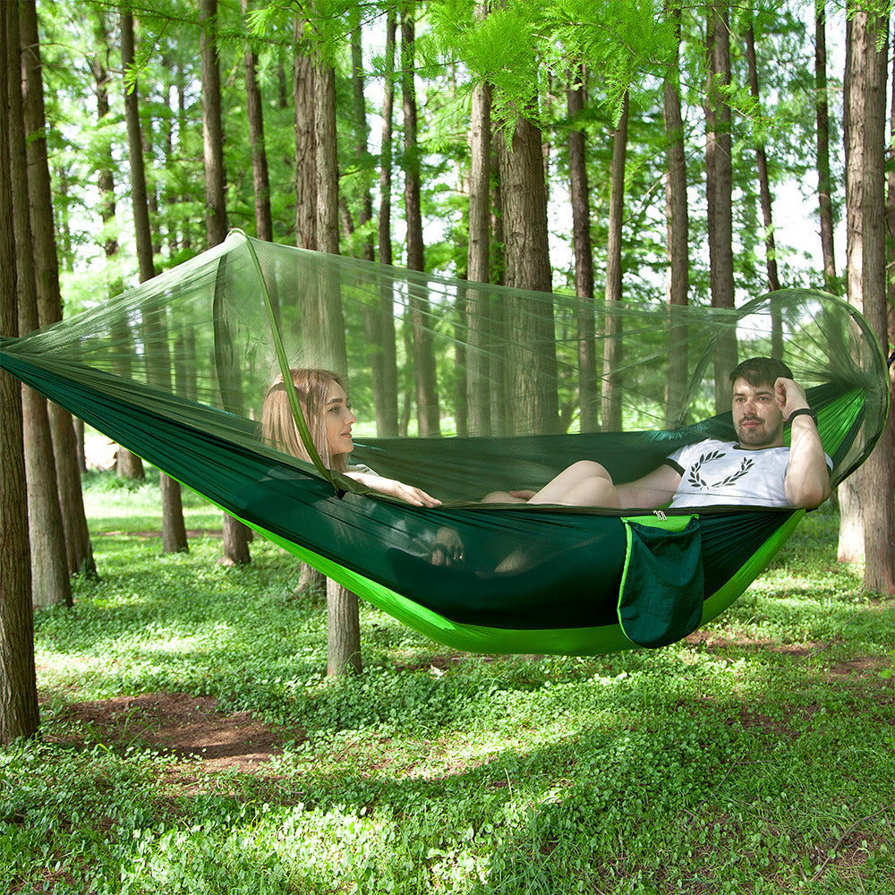 Automatische Camping-Hängematte mit Moskitonetz  aus Nylon für 1–2 Personen