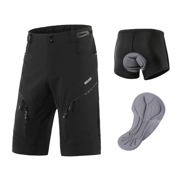 Herren Mountainbike-Shorts – Wasserabweisende Radhose mit gepolsterter Innenhose