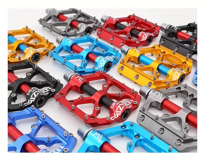 Ultraleichte CNC Aluminium Fahrradpedale – Rutschfeste MTB Flatpedale mit 3 Industrielagern, 9/16 Zoll Pedale für BMX, Rennrad, Mountainbike & E-Bike