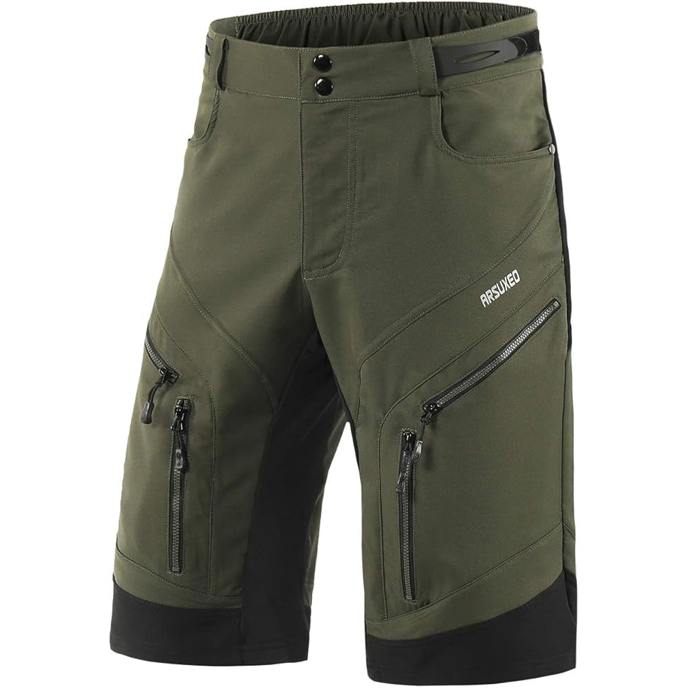 Herren Mountainbike-Shorts – Wasserabweisende Radhose mit gepolsterter Innenhose