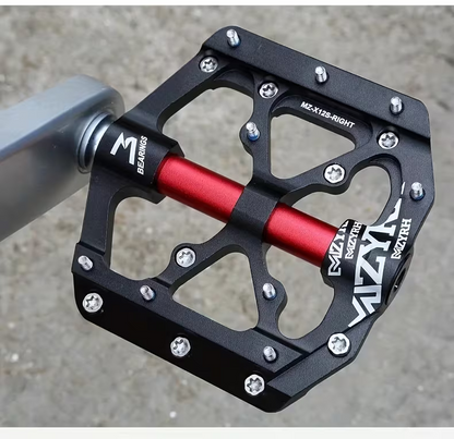 Ultraleichte CNC Aluminium Fahrradpedale – Rutschfeste MTB Flatpedale mit 3 Industrielagern, 9/16 Zoll Pedale für BMX, Rennrad, Mountainbike & E-Bike