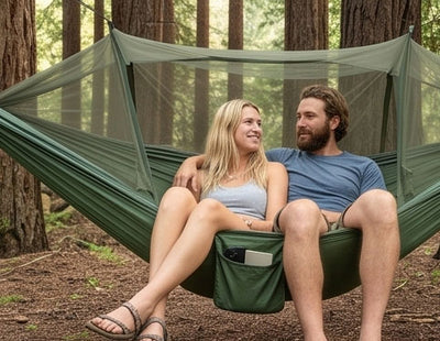 Automatische Camping-Hängematte mit Moskitonetz  aus Nylon für 1–2 Personen review