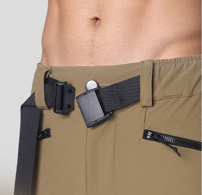 Men's Mountain Bike Shorts Loose-Fit Cycling Shorts 4 Zippered Pockets Lightweight Outer Shell for Hiking Outdoor