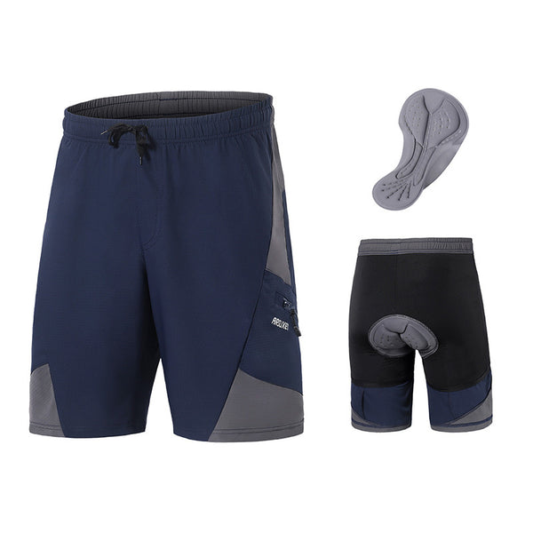Herren-Mountainbike-Shorts (MTB-Shorts) mit gepolsterter Innenhose – locker geschnitten, leicht