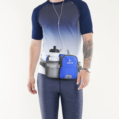 Outdoor Bauchtasche mit Trinkflaschenhalter – Wasserdichte Lauf- & Wandergürteltasche für Handy, Fitness und Reisen