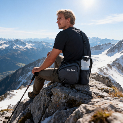 Outdoor Hüfttasche mit Flaschenhalter – Wasserdicht, Leicht & Großes Fassungsvermögen