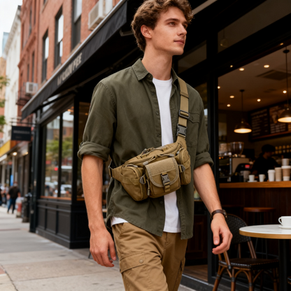 Wasserdichte Outdoor Brusttasche | Taktische Camouflage Tasche