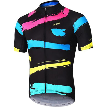Herren MTB Fahrradtrikot Kurzarm – Mountainbike Trikot mit Reißverschlusstaschen & Reflektierenden Details, Atmungsaktives Radshirt